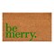 109261729 Be Merry Green Doormat